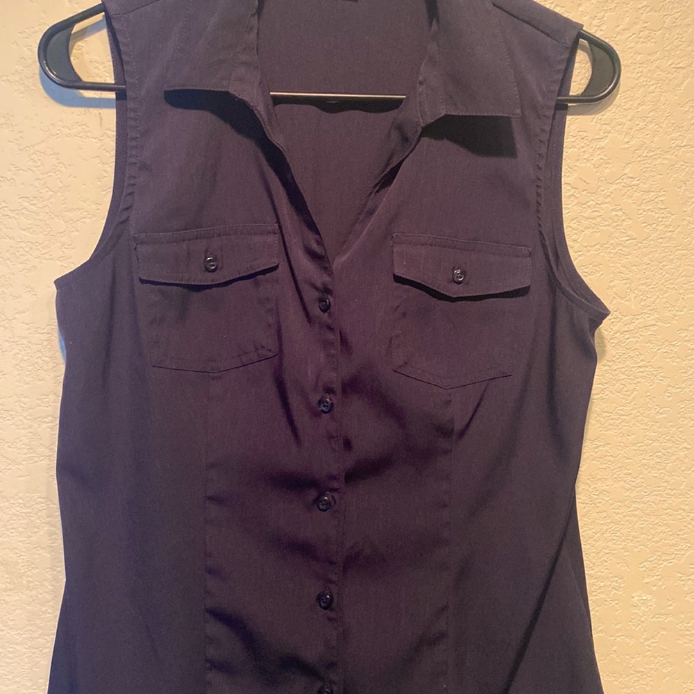 Cato’s Two pocket button down blouse.